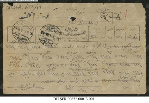Aydın Valisi Ahmed İzzet Bey tarafından Yunan işgali döneminde Dâhiliye Nezareti’ne çekilen ve şehirdeki yargılamaları konu alan 18 Kasım 1919 tarihli bir telgraf.